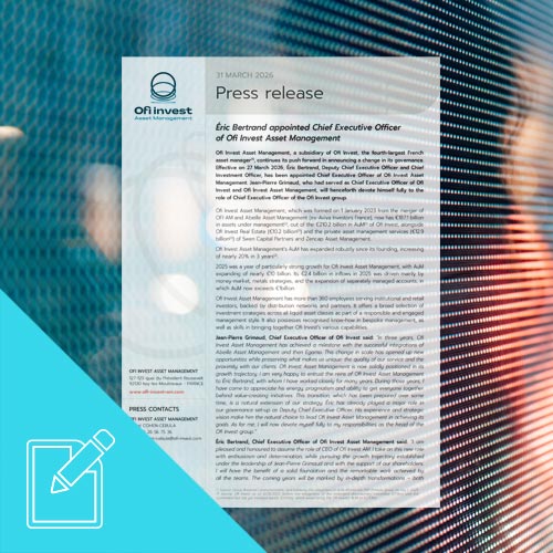 Éric Bertrand appointed Chief Executive Officer of Ofi Invest Asset Management